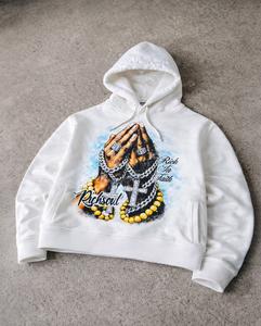 Sudadera con Capucha Extra Grande para Hombre, 100% Algodón, 300 Gramos, de Alta Calidad, Personalizada, con Estampado DTG, Estilo Casual - Product Image 4