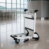Chariot de manutention logistique à trois roues en aluminium robuste pour aéroport, outils OEM