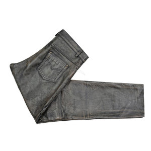 Pantalones de cuero para hombre de alta calidad, fabricados en fábrica, venta al por mayor. - Product Image 4