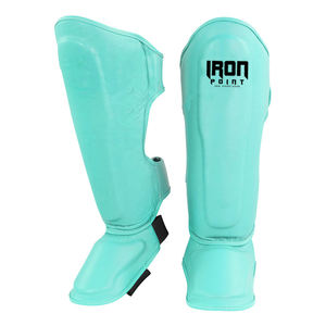 Espinilleras de Fútbol de Cuero de Alta Calidad con Logotipo Personalizado, Cierre de Hebilla para Adultos y Jóvenes, Protección Integral, Ropa Deportiva - Product Image 5