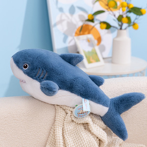 Jouets en peluche de haute qualité de 60 cm, série Océan mignonne et joyeuse, baleine blanche, phoque, requin, dauphin, jouets en peluche pour aquarium - Product Image 4