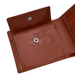 Hot Sales Leather Single Shade Bifold <b>Wallet</b> Good Quality <b>Cheap</b> Price Vertical Horizontal Pu Leather Single Shade Bifold <b>Wallet</b> - Product Image 2