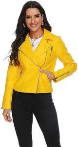 เสื้อแจ็คเก็ตหนังแท้ระบายอากาศได้ดีสำหรับผู้หญิงเสื้อสตรีทแวร์เสื้อแจ็กเก็ตหนังแท้ - Product Image 6