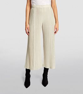 Venta al por mayor Precio barato Último diseño Pantalones anchos plisados Pantalones para pantalones de gran tamaño hechos a medida para mujer - Product Image 3