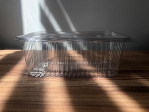 High Quality Household Kitchenware HoReCa Disposable Hinged PET 1000cc Take Out <b>Plastic</b> Jam Honey Fruit Salad Food Packaging - Product Image 5