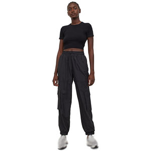 2024 haute qualité hommes Gym survêtement pantalon décontracté Fitness pantalons de survêtement noir avec Logo personnalisable taille moyenne - Product Image 1