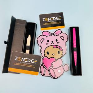 Pince à cils en acier inoxydable de haute qualité avec pointe en fibre pointue Tuile de cils de beauté de marque privée Embouts en fibre antistatique - Product Image 6