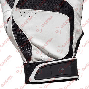 Vente chaude Doigt Complet Softball Gants En Cuir Noir Couleur En Plein Air Baseball Gants De Frappeur Sportswear Gants De Baseball Durables - Product Image 5