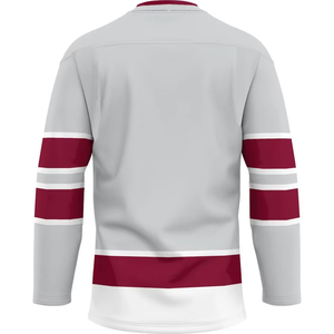Maillot de hockey sur glace en polyester de conception personnalisée de qualité supérieure Chemises de sport Vêtements de hockey pour jeunes et adultes Hockey sur glace - Product Image 2