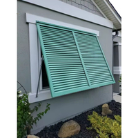 Volets verticaux personnalisés en alliage d'aluminium, persiennes anti-ouragan, auvent de fenêtre écologique, durable, peint, moderne, manuel