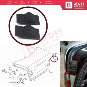 ชุดกันกระแทกฝากระโปรงท้าย BSP1093 รุ่น 2107500326 สำหรับ CLK Coupe W208 C208 A208 W210 - Product Image 5