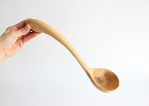 Ensemble d'ustensiles de cuisine en bois naturel Cuillères polies miroir Spatules Fourchettes à salade pour la cuisson - Product Image 5