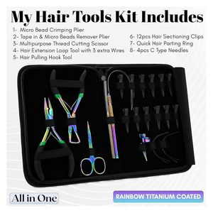 Herramientas de extensión de cabello más vendidas, herramienta de cierre de prensado de microperlas, gancho de ganchillo para rastas, 12 Uds., Clips para estilizar el dedo trenzado - Product Image 2