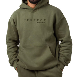 Sudaderas con capucha de calidad superior para hombre Heavyweight 100% algodón Plain Essential Oversize Hoodies streetwear sudaderas con capucha con logotipo personalizado - Product Image 6