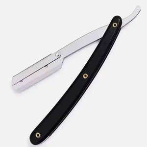 Maquinilla de afeitar recta de alto grado, cuchillas de afeitar de un solo borde, mango de madera ligero, maquinilla de afeitar de garganta cortada para peluquero - Product Image 6
