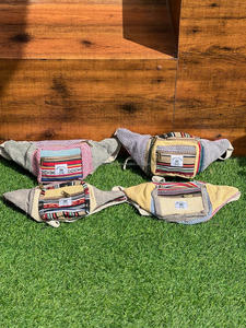 New Western élégant fait à la main Jute coton chanvre Fanny Packs vente chaude durable écologique bohème unisexe taille sacs - Product Image 5