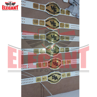 Ceintures de lutte personnalisées Créez vos propres plaques de zinc plaqué or blanc Bracelet en cuir ceintures de champion de lutte wwe