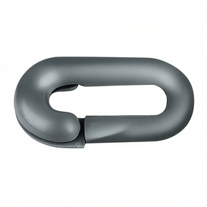 Black Plastic Emergency Link 6mm Barrier <b>Chains</b> Pack of 10 Plastic <b>Key</b> <b>Chains</b> - Product Image 2