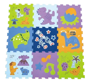 Gran oferta, alfombrilla de juego de espuma EVA con patrón de dinosaurio de 10mm de espesor para niños para el hogar y espacios al aire libre - Product Image 1