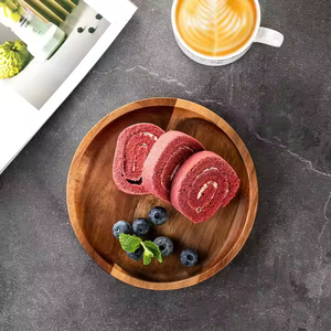 Plateaux en bois de service en bois pour assiette à gâteau à salade à la maison par Crescent Crafts - Product Image 5