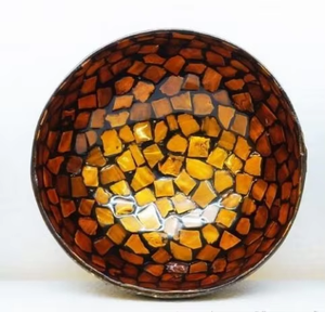 Bols de noix de coco naturels artisanaux avec nacre Coquilles de noix de coco écologiques Produits fabriqués à partir de la vente en gros vietnamienne - Product Image 4