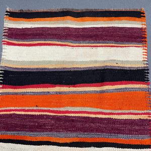 2.8x12.2 ft Vintage Rug, Turkish <b>Runner</b> Rug, <b>Red</b> Animal Print Wool Rug - Product Image 2