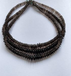 ลูกปัดควอตซ์สโมคกี้ ขนาด 16 นิ้ว คุณภาพสูงสุด AAA ลูกปัดธรรมชาติ สำหรับทำเครื่องประดับอัญมณี - Product Image 4