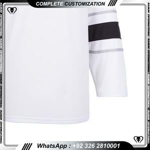 Maillots de hockey sur glace en gros, logo personnalisé, tissu sublimé, service OEM, uniformes de hockey sur glace bon marché - Product Image 3