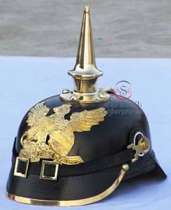 New Condition Roman German Prussian Helmet Imperial German Pickelhaube Leather Craft for Men Wholesale Price - Product Image 5