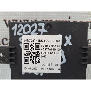 UNIDAD DE CONTROL DE LA PUERTA DEL PASAJERO DERECHA FORD S - Max Series 7G9T-14B533-CC (06>14) - Product Image 5