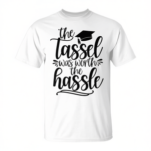 Maglietta Promozionale con Nappa di Laurea 'Worth the Hassle' - Product Image 2