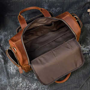 Weekender Duffel Sac de week-end en cuir vintage Awesome Travel Outdoor Business Bagages Bag Custom Bag - Product Image 4