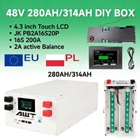 PL Stock 48V 51.2V 100Ah 200Ah 280Ah 300Ah LiFePO4  5kWh 10kWh 15kWh 16kWh Sistem Energi Surya Paket Baterai Lithium Ion JK BMS