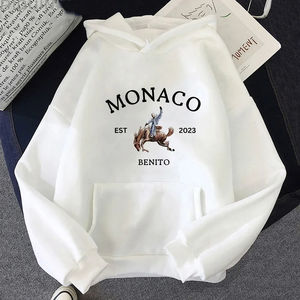 Sudadera con capucha Heavyweight 420 Gsm sin cuerda personalizada hombres desgastados de gran tamaño en blanco ácido Vintage ácido - Product Image 1