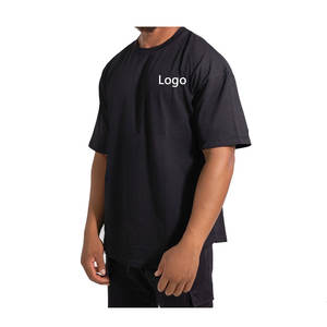 Camisetas Extra Grandes de Alta Calidad para Hombre con Logotipo Personalizado, Camisetas Gruesas de Algodón Orgánico 100% Peinado, Camisetas Lisas al por Mayor con Logotipo - Product Image 3