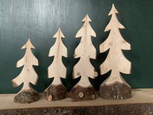BEAUTÉ ARBRE DE NOËL DÉCORATION ÉCOLOGIQUE CADEAU FAIT MAIN Arbre en bois ornemental fabriqué en cerisier un arbre pour toute saison - Product Image 6