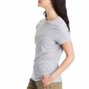 Camisetas de mujer Camiseta de algodón de manga corta transpirable con cuello redondo para mujer - Product Image 6