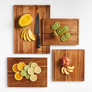 Tablas de Cortar de Madera Rectangulares con Asa, Tabla de Cortar de Madera de Teca Hecha a Mano, Tabla de Carnicero Sostenible, Apta para Lavavajillas - Product Image 4