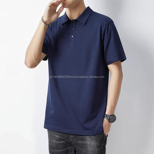 Polo en pur coton pour homme, essentiel décontracté pour l'été, avec logo personnalisable pour les vêtements d'été - Product Image 4