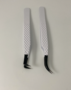 Pince à épiler antistatique à pointe droite incurvée en acier inoxydable pour Extension de cils outils de maquillage en gros pince à épiler - Product Image 4