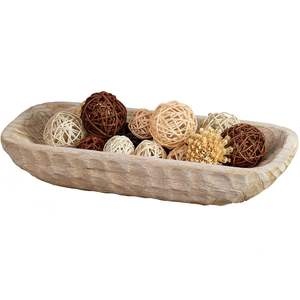 Bol à pâte en bois massif moderne et écologique pour la fabrication du pain et les soupes, décoration de la maison - Product Image 5