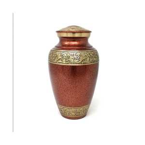 Urnas de cremación para adultos hechas a mano de nuevo diseño, urna funeraria para urna de Metal blanco humano, exportador indio de cremación con calidad de exportación - Product Image 1