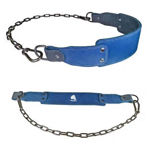 เข็มขัดยกน้ำหนักแบบปรับได้พร้อมโลโก้ สำหรับฝึกความแข็งแรง เพาะกาย รองรับหลัง ยกน้ำหนัก ดึงข้อ และดิปอัพ - Product Image 3