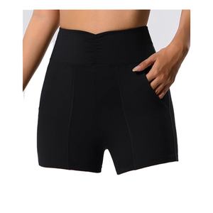 Pantalones cortos de entrenamiento para mujer Cintura media Transpirable Correr Gimnasio Yoga Biker Shorts Ropa deportiva para mujer Calidad Premium - Product Image 1