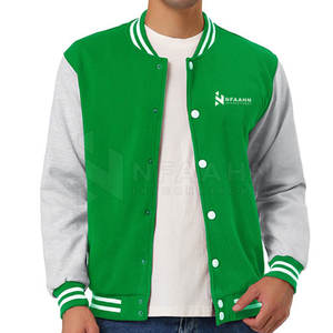 Chaqueta de invierno esponjosa, chaqueta de Letterman Varsity de moda con ajuste cómodo para uso diario, chaqueta Letterman - Product Image 4