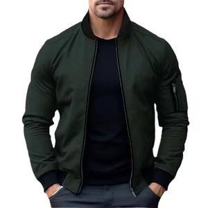 Chaqueta de bombardero de vuelo blanca de buena calidad para hombre Taslan 100% chaqueta de bombardero de tela de poliéster al por mayor chaqueta de Bombardero a granel mejor para vender - Product Image 2