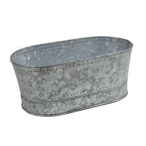 Vann – baignoire ovale en métal galvanisé antique pour fête et événement, fabrication de seaux en inde - Product Image 6