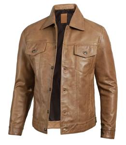 Chaqueta de Cuero Personalizada para Hombre, Estilo Urbano, Corte Casual, Ropa de Cuero Genuino, Proveedor Mayorista - Product Image 5
