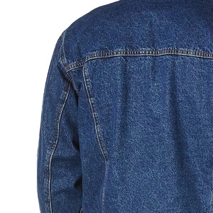 Chaqueta DE TRABAJO personalizada de alta calidad para hombre, vaquero lavado, cuello vuelto, cremallera frontal, algodón sólido, informal, transpirable, con botones - Product Image 3