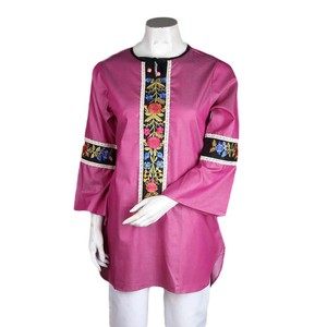 Kurti brodé pour femmes - Rose - Product Image 3